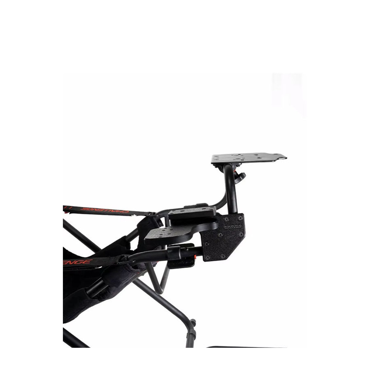 ZCGM Handbremsständer und Schalthebelhalterung für Playseat Challenger, kompatibel mit Thrustmaster TH8A, G27 und G29, Schwarz, Metall - Bild 2
