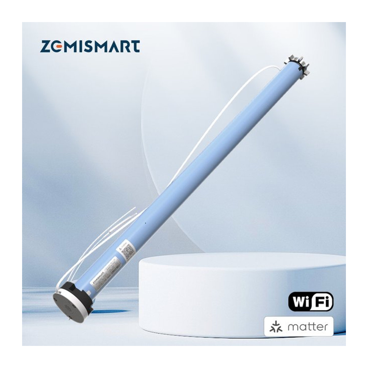 Zemismart Matter Over WiFi 2N Smart Vorhangmotor für 37 mm und 38 mm Rohre mit Google Home Alexa und HomeKit App-Steuerung - Bild 1