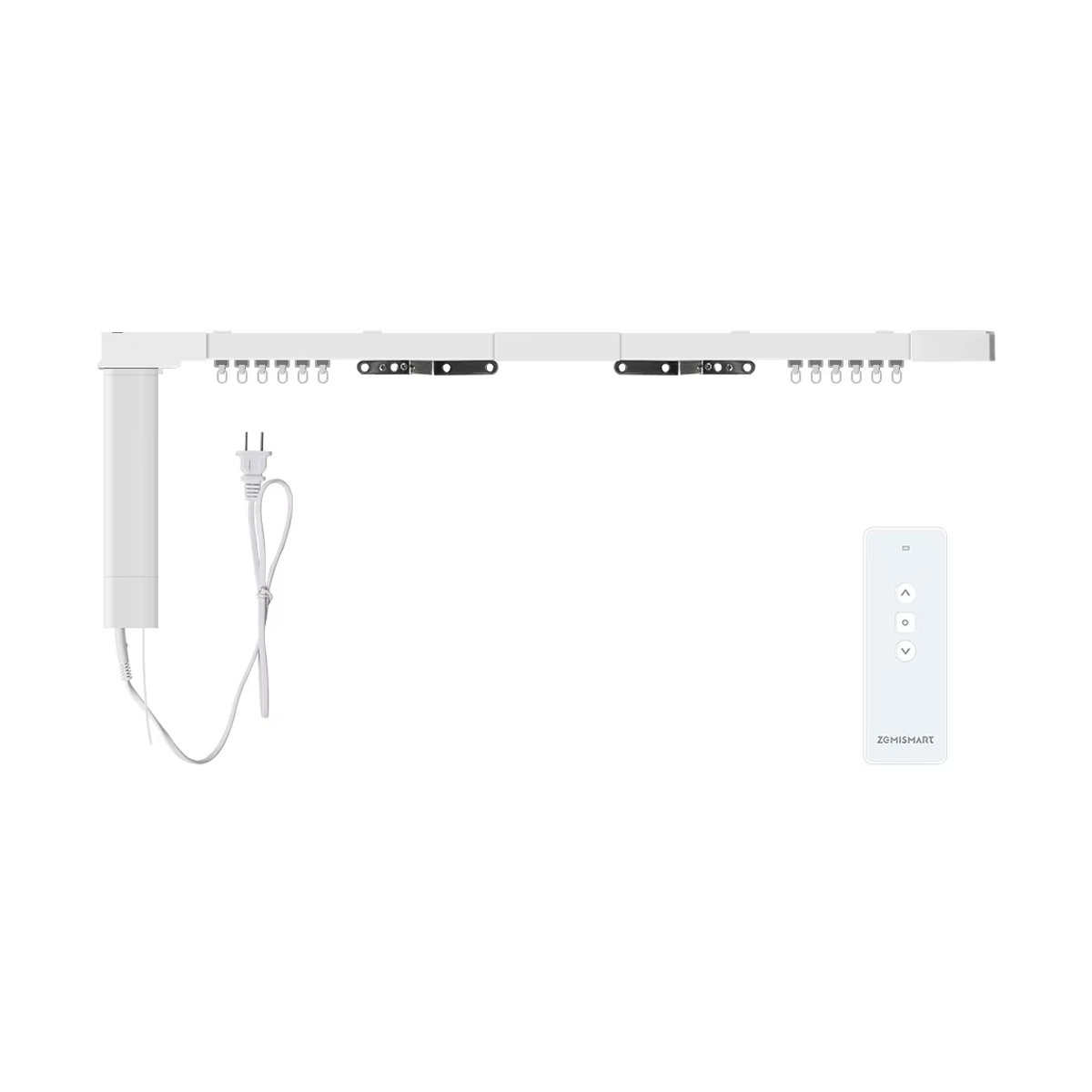 Zemismart WiFi Smart Vorhangmotor mit elektrischer Vorhangschiene und RF-Fernbedienung in Weiß, kompatibel mit Tuya, Alexa, Echo und Yandex Alice Sprachsteuerung - Bild 6