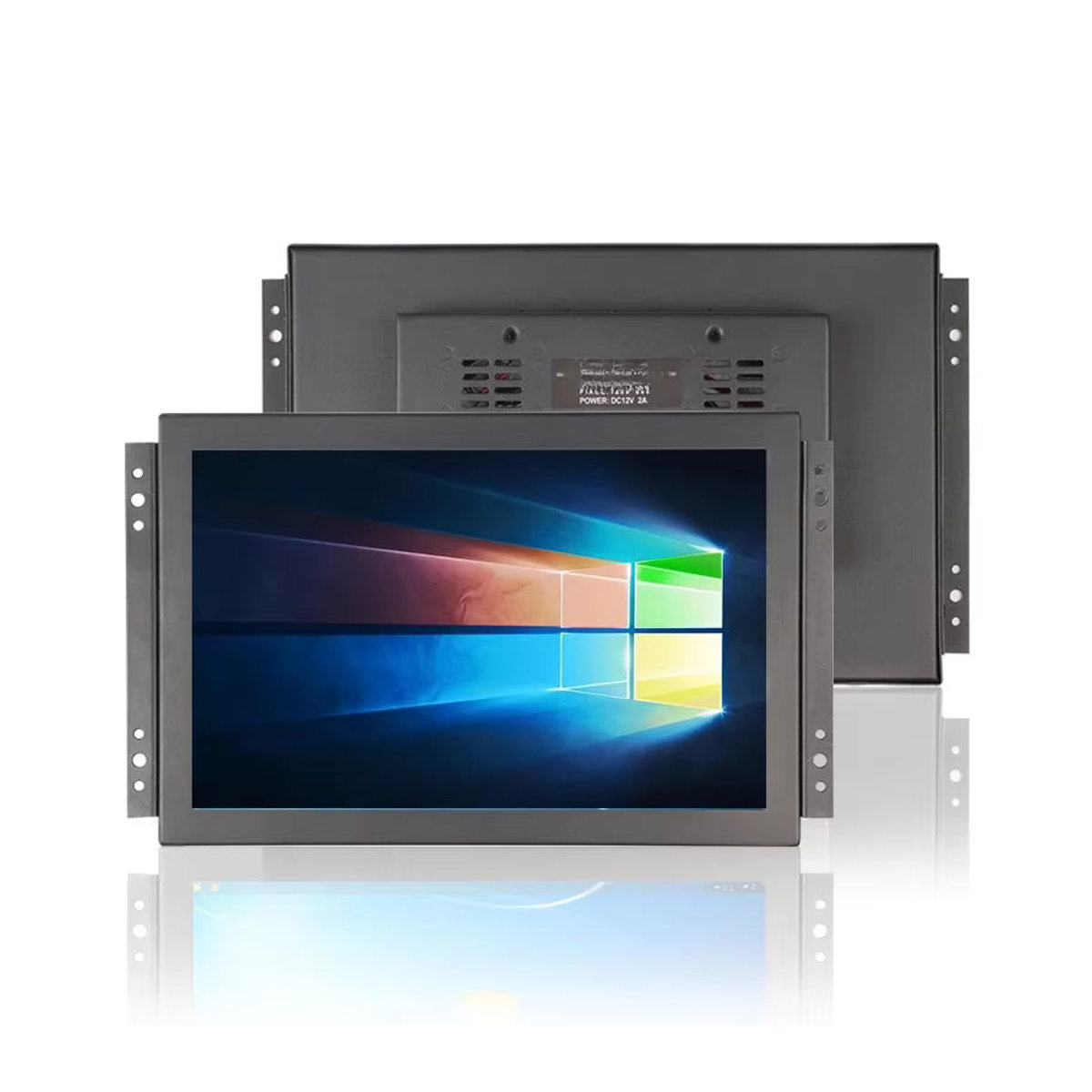 Zhixianda Open Frame Monitor 10,1 Zoll HD Industriedisplay in Schwarz mit VGA, BNC, AV und USB-Schnittstelle - Bild 6
