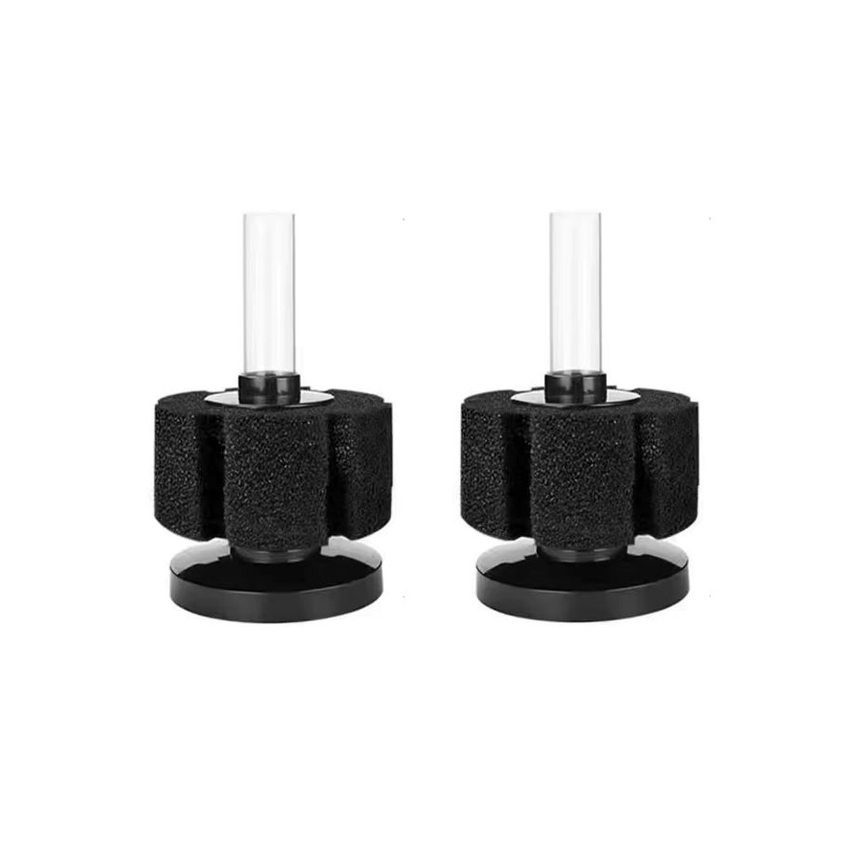 ZHIYANG Mini Aquarium Schwammfilter Schwarz für Garnelen und Teich mit biochemischer Filtration - Bild 2