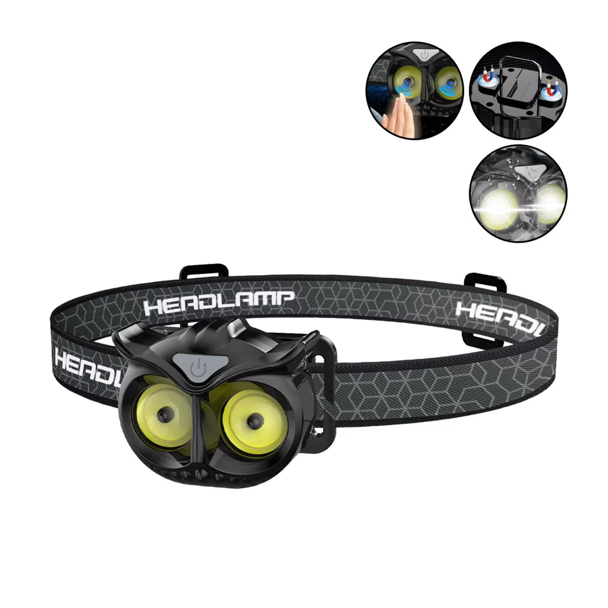 ZHIYU Mini Eule COB Flutlicht Scheinwerfer USB aufladbar mit Magnet und Haken für Camping und Outdoor - Bild 6