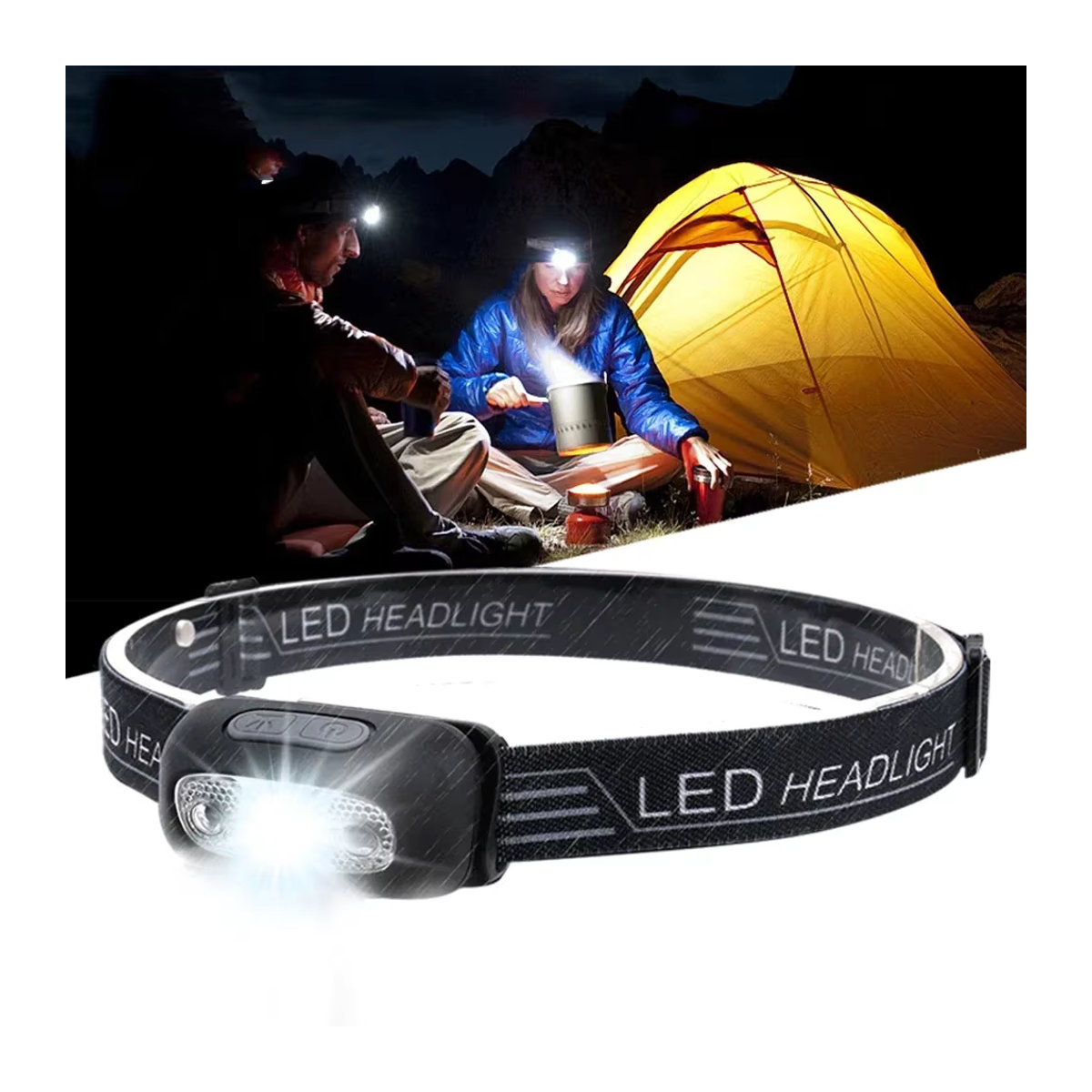 ZHIYU Mini LED Scheinwerfer mit Wellensensor und USB-Wiederaufladung für Camping und Outdoor - Bild 6