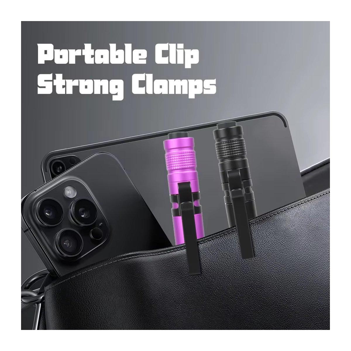 ZHIYU Tragbare UV-Taschenlampe aus Aluminiumlegierung mit 395 nm für fluoreszierende Erkennung und Camping - Bild 3