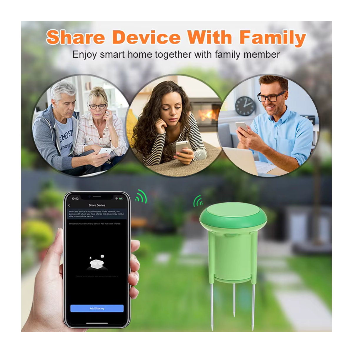 Zigbee Smart Bodensensor von Tuya: Temperatur- und Feuchtigkeitsmesser für Pflanzen zur Gartenautomatisierung und Bewässerungserkennung - Bild 6