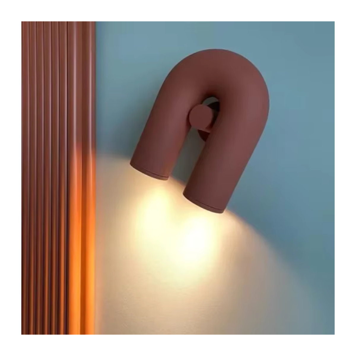 ZIMULONG LED Wandleuchte in U-Form im skandinavischen Design, Rosa - Bild 3