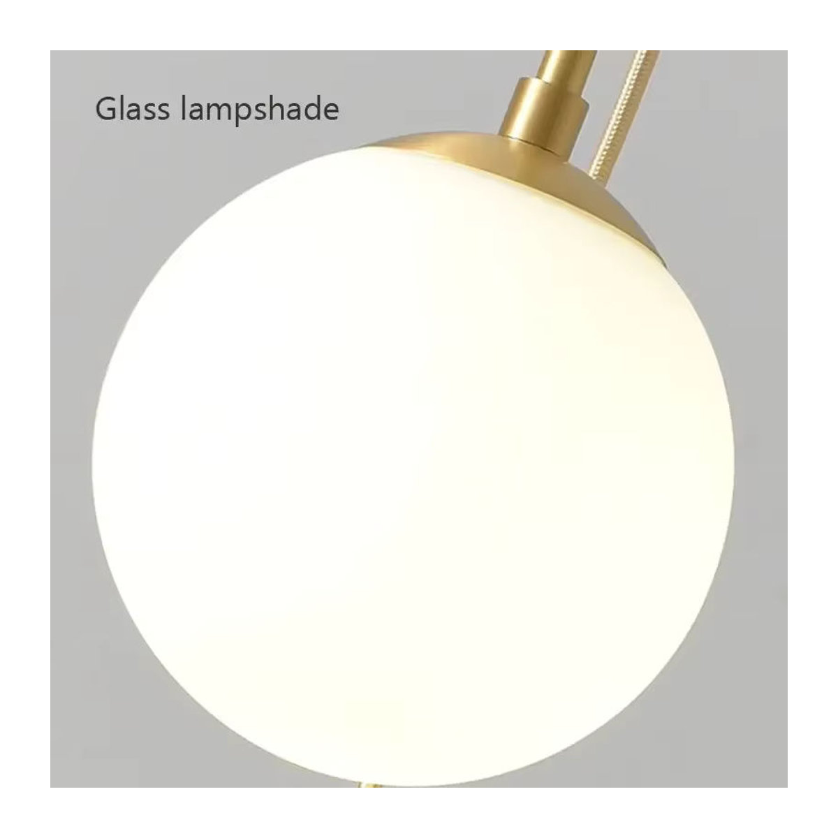 ZIMULONG Moderne LED Glas Pendelleuchte in Schwarz und Weiß mit Milchglas-Kugeln als Kronleuchter für Esszimmer und Schlafzimmer - Bild 5