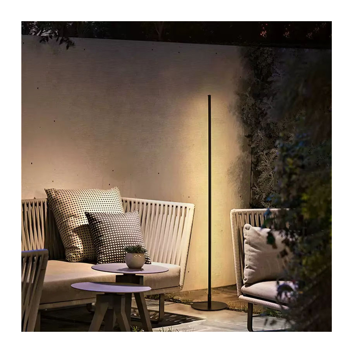 ZIMULONG Moderne Minimalistische LED Stehlampe in Schwarz mit Fernbedienung - Bild 2