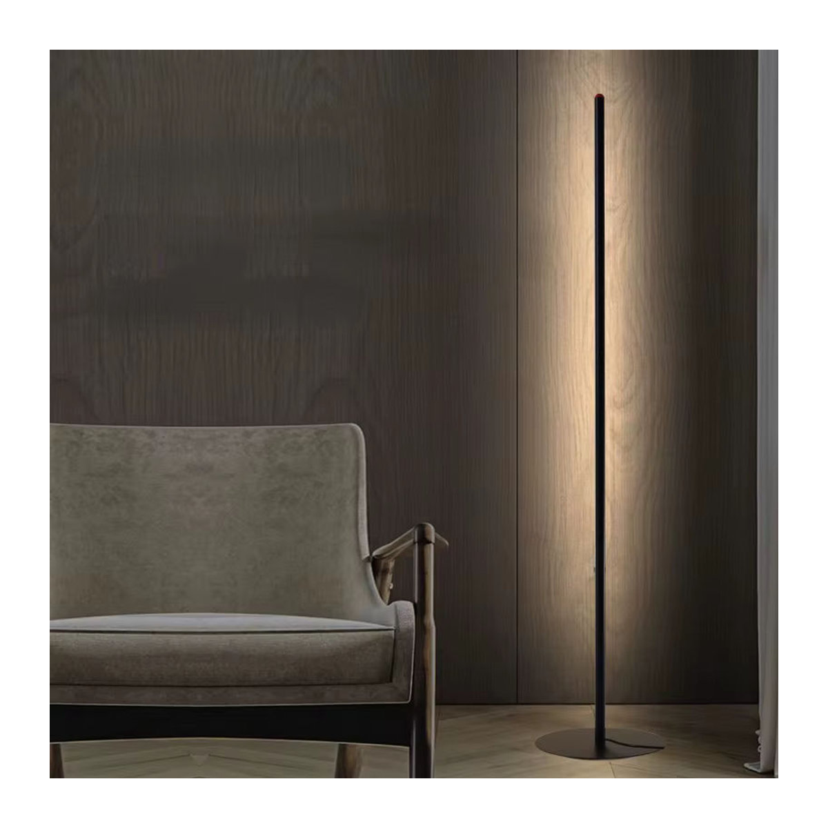 ZIMULONG Moderne Minimalistische LED Stehlampe in Schwarz mit Fernbedienung - Bild 4