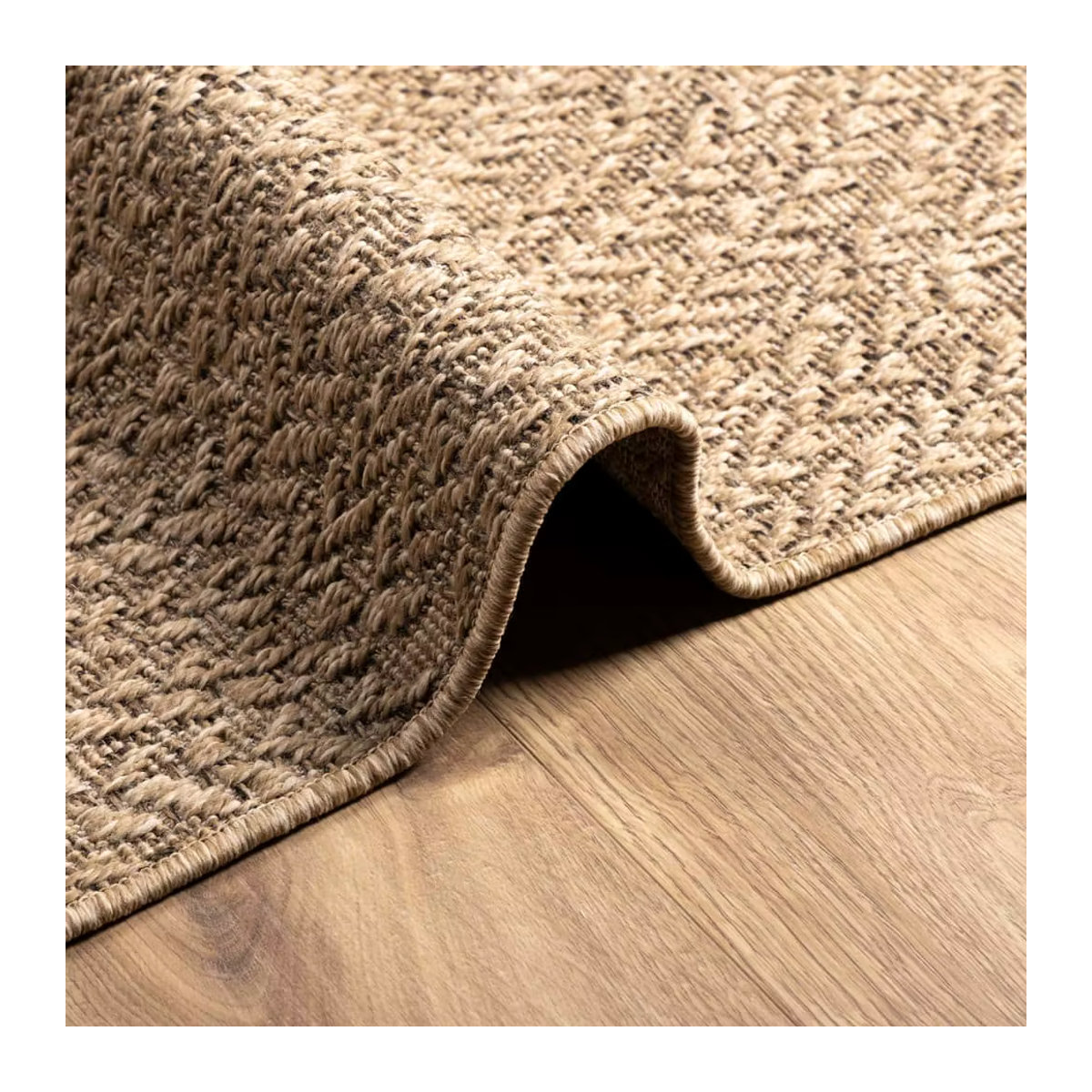 ZIZUR Teppich in Beige mit Jute-Optik für Innen und Außen, Rechteckig, B/T: 80 x 150 cm - Bild 2