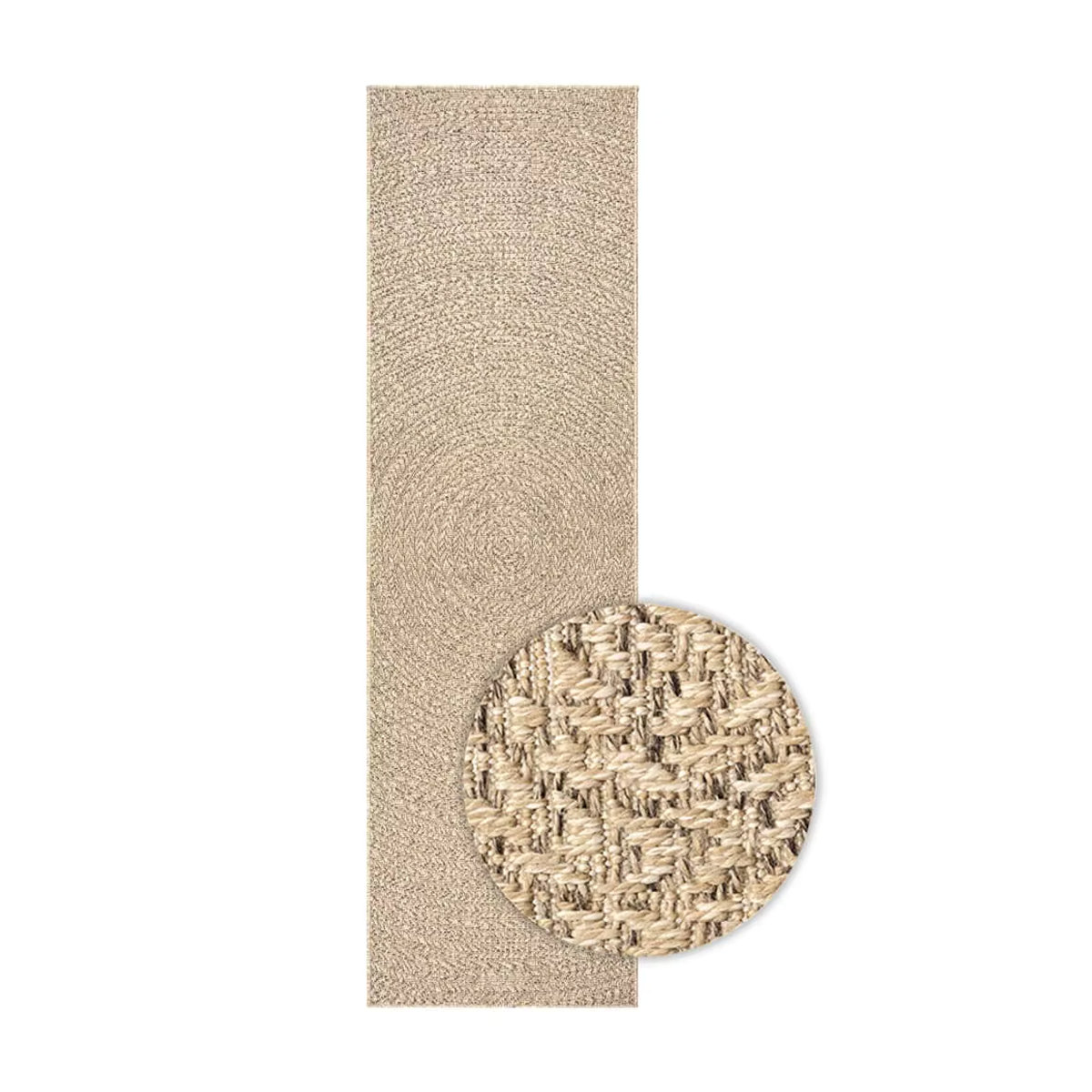 ZIZUR Teppich in Jute-Optik, Beige, B/T: 80 x 250 cm - Bild 2