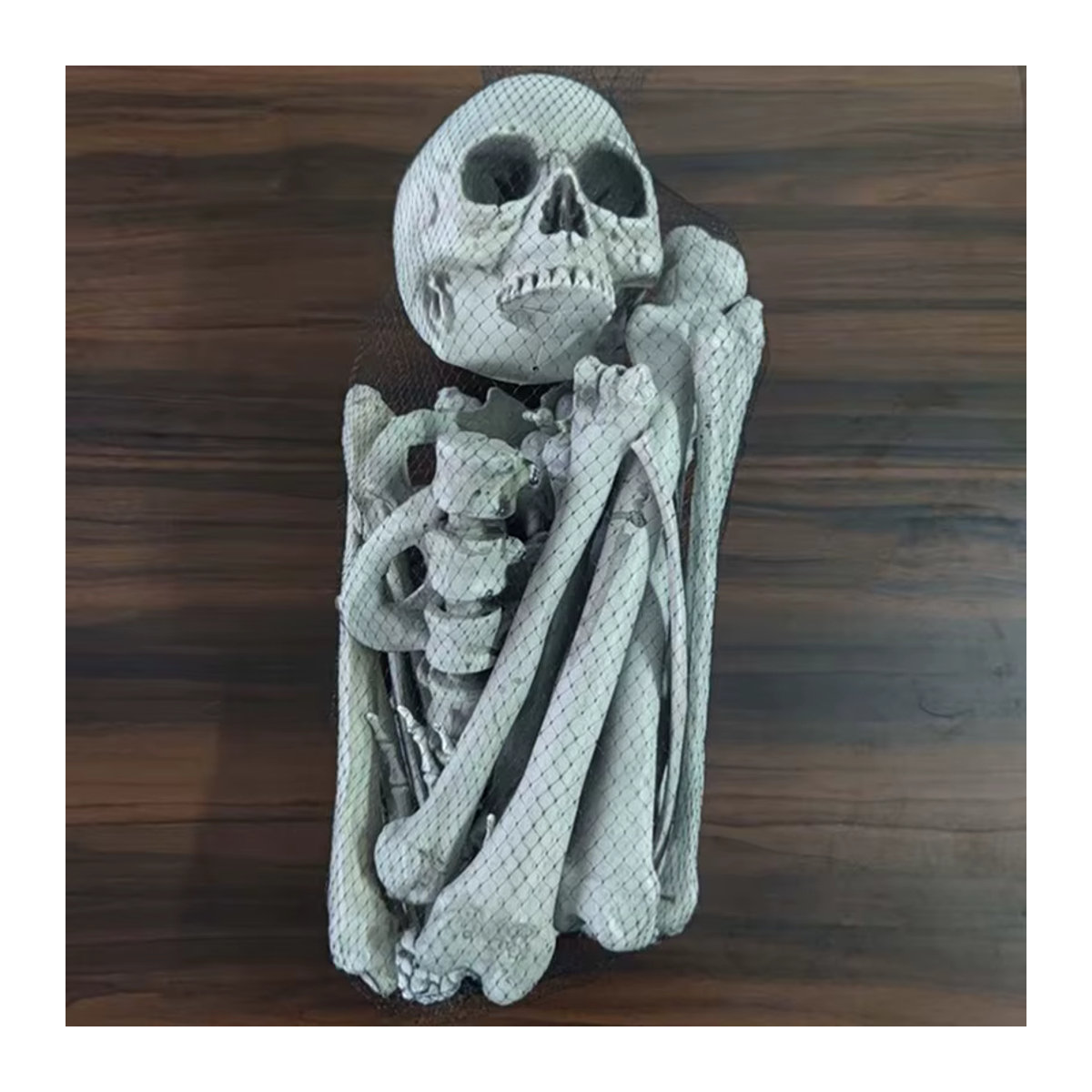 ZJMZYM Halloween Skelett Set 28-teilig in Weiß aus Kunststoff für die Außen- und Hofdekoration - Bild 3