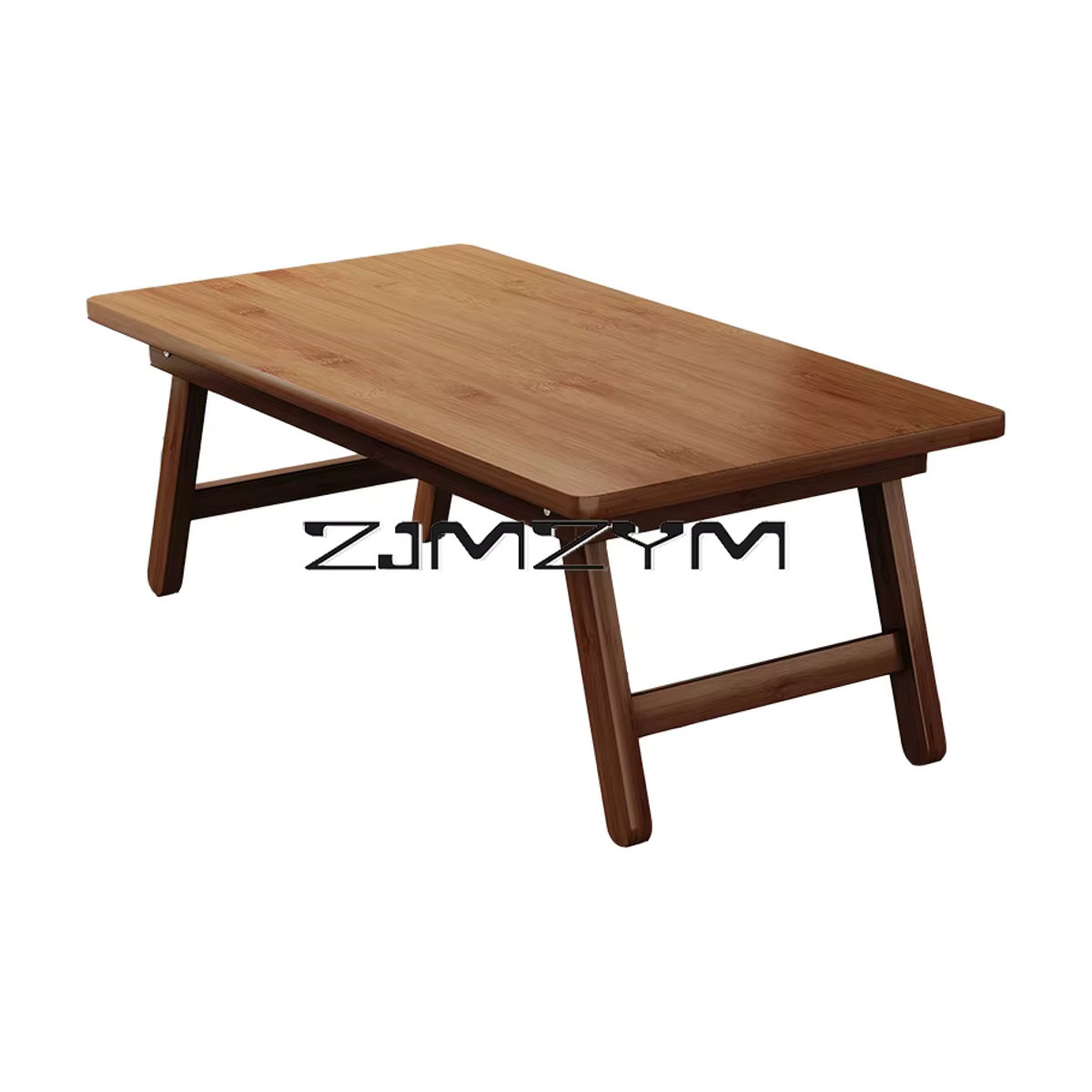 ZJMZYM Klappbarer Couchtisch aus Holz in Natur, rechteckiger niedriger Tatami-Tisch im minimalistischen Design - Bild 5