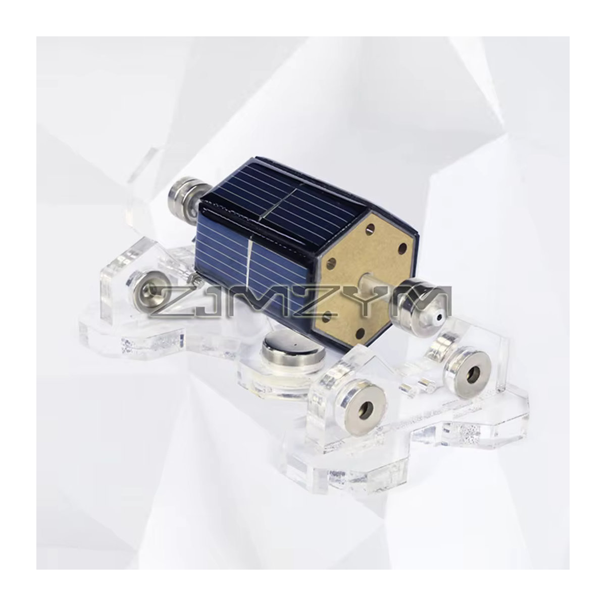 ZJMZYM Magnetischer Levitations-Solarmotor als kreative Schreibtischdekoration aus transparentem Kunststoff - Bild 2