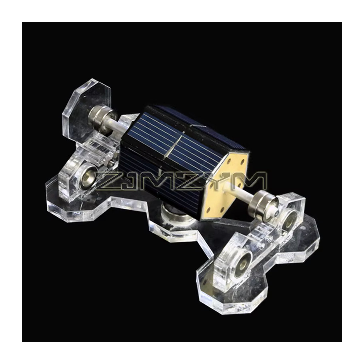 ZJMZYM Magnetischer Levitations-Solarmotor als kreative Schreibtischdekoration aus transparentem Kunststoff - Bild 4