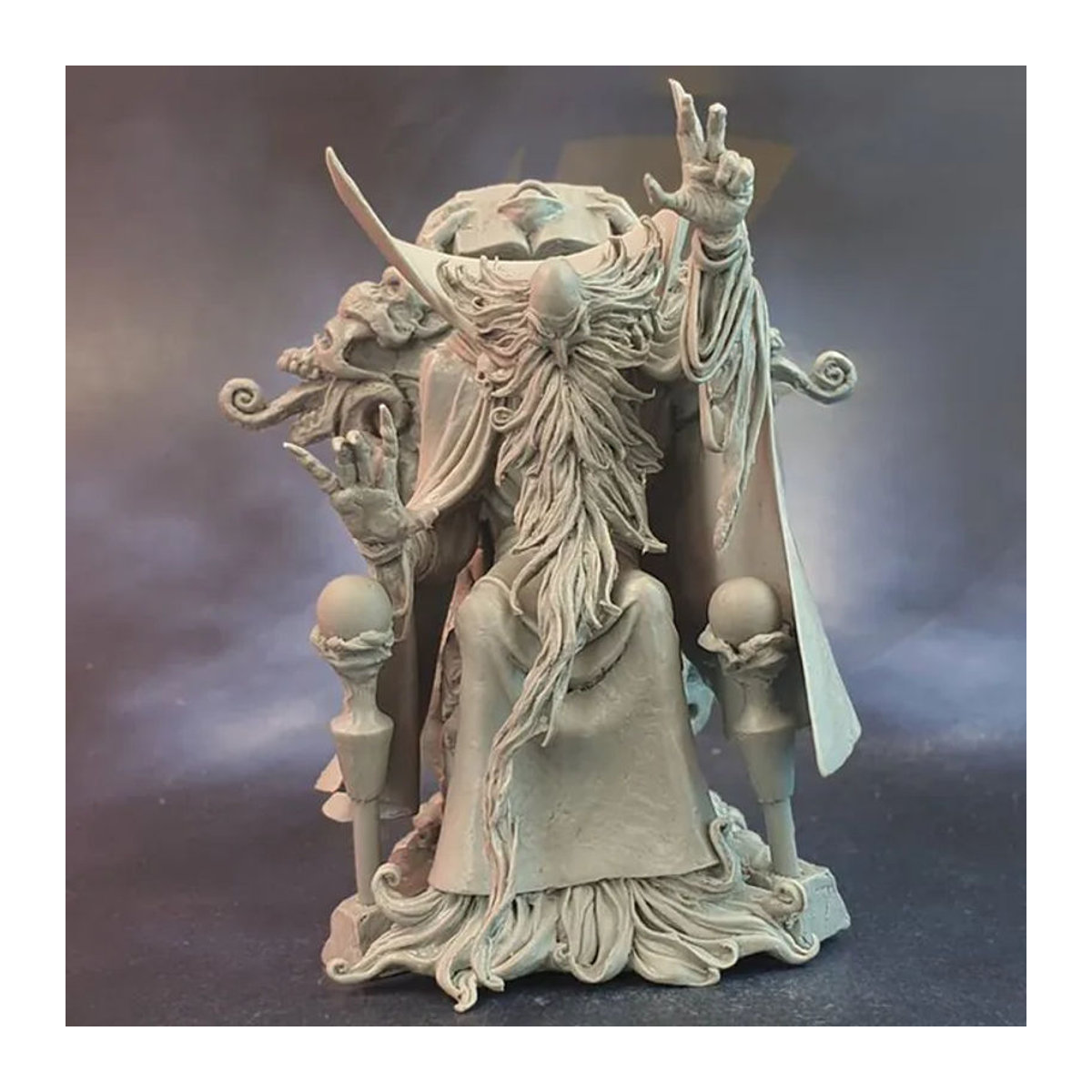 ZKBOZK Dark Overlord Harzmodellfigur in Grau als unbemalter Fantasy-Bausatz - Bild 1