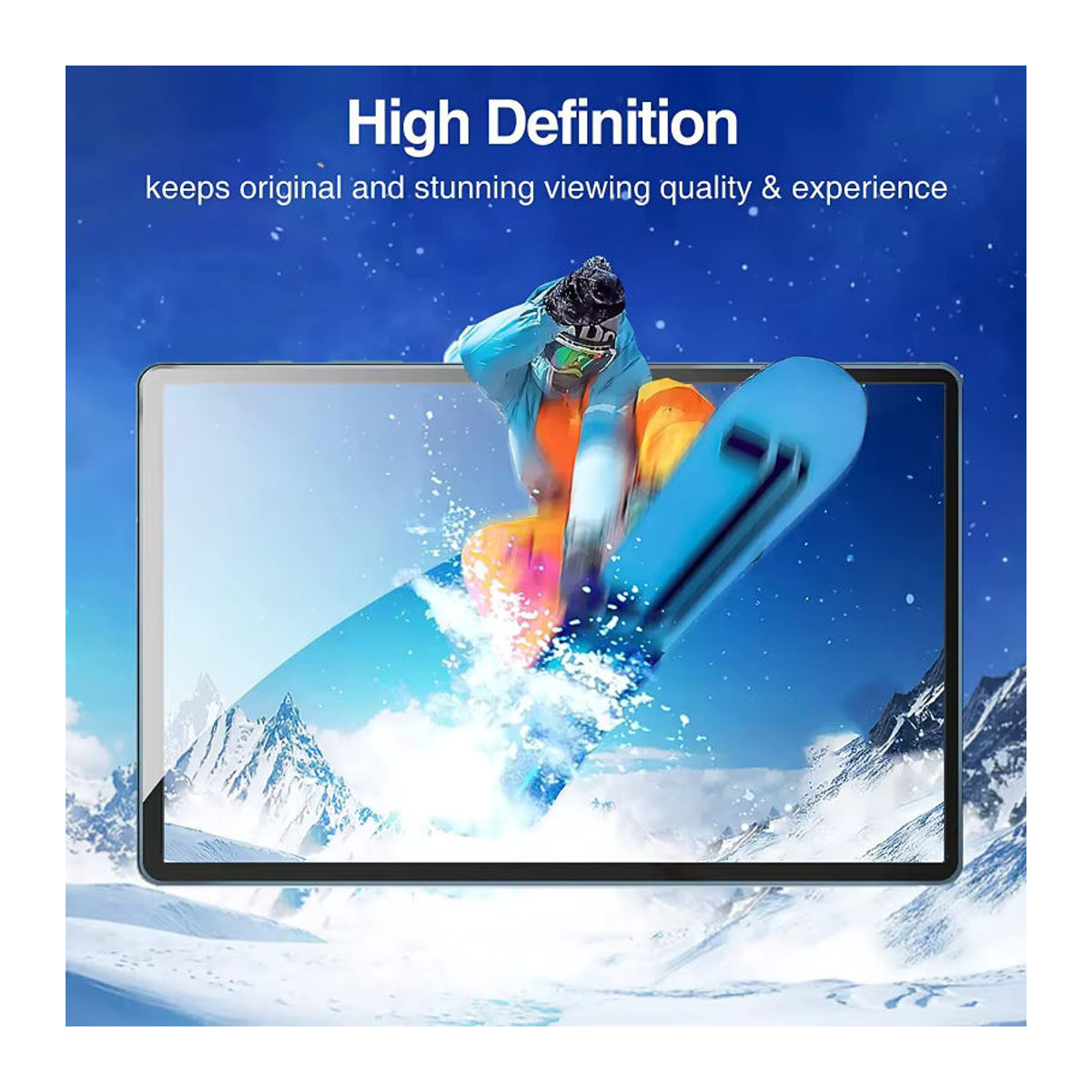 ZNOVAY Gehärtete Glasfolie für Lenovo Tab P11 2nd Gen 11,5 Zoll und Lenovo XiaoXin Pad Plus 2023 TB350FU TB350XC, Transparent - Bild 5