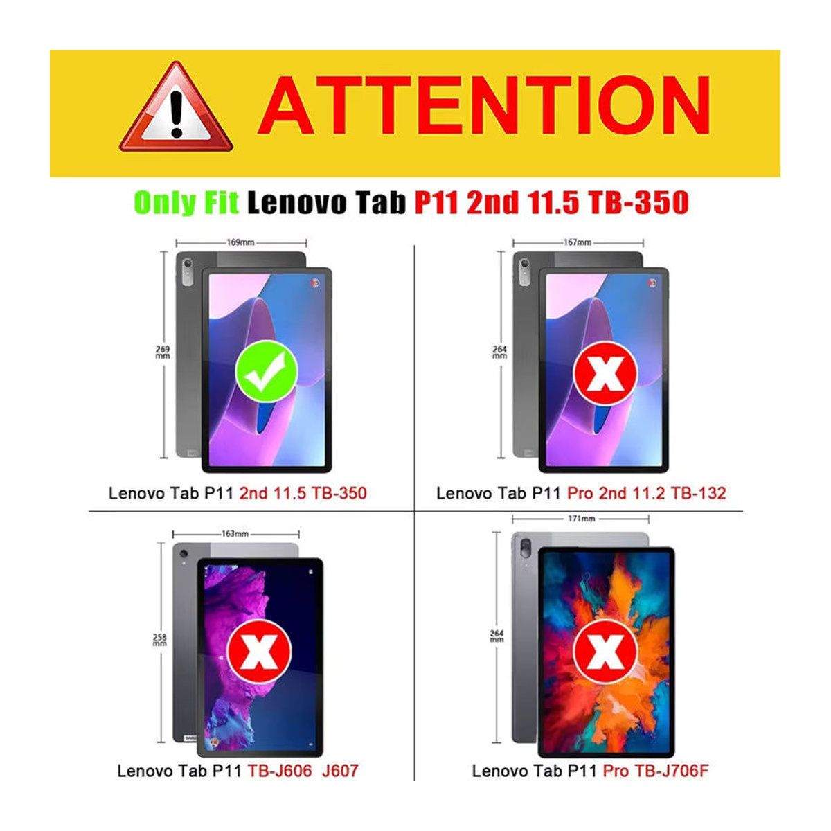 ZNOVAY Gehärtete Glasfolie für Lenovo Tab P11 2nd Gen 11,5 Zoll und Lenovo XiaoXin Pad Plus 2023 TB350FU TB350XC, Transparent - Bild 6