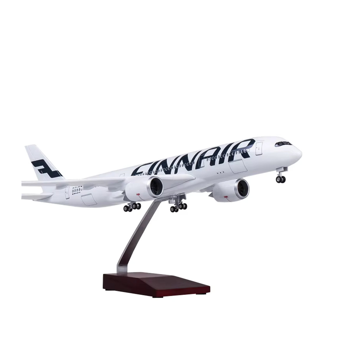 ZOCO Airbus A350 Modellflugzeug Finnair Airline in Weiß, Maßstab 1/142, Länge: 47 cm, aus Kunststoff und Kunstharz - Bild 3