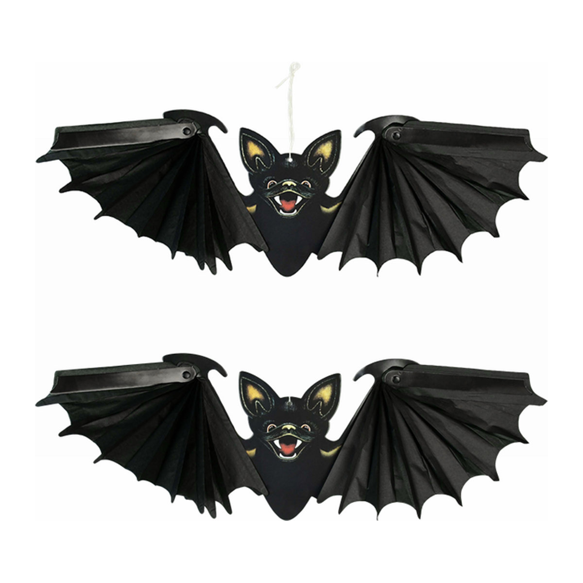 ZQCXLD Halloween Papier Fledermaus Anhänger Schwarz als hängende Dekoration für Party und Spukhaus - Bild 1