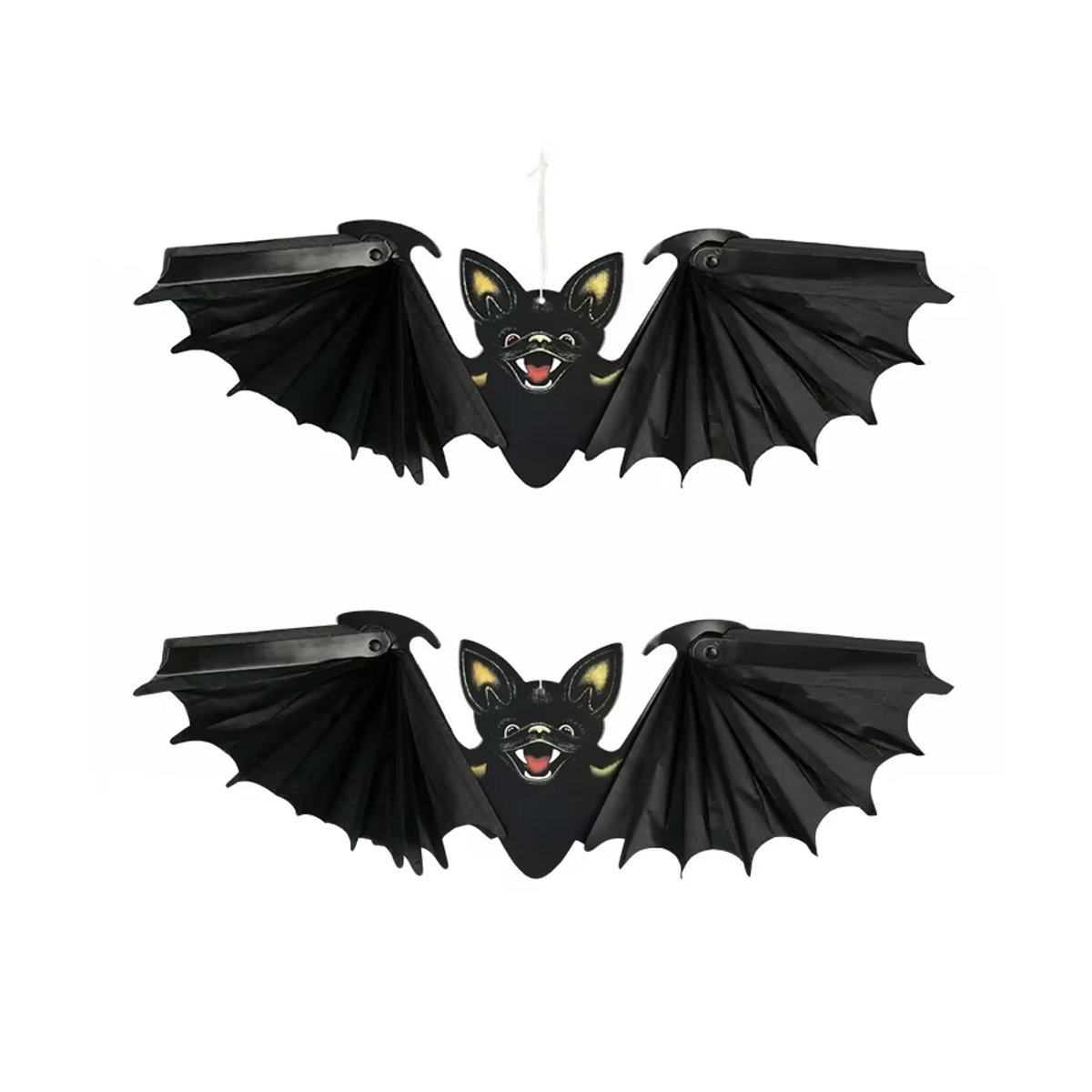 ZQCXLD Halloween Papier Fledermaus Anhänger Schwarz als hängende Dekoration für Party und Spukhaus - Bild 6