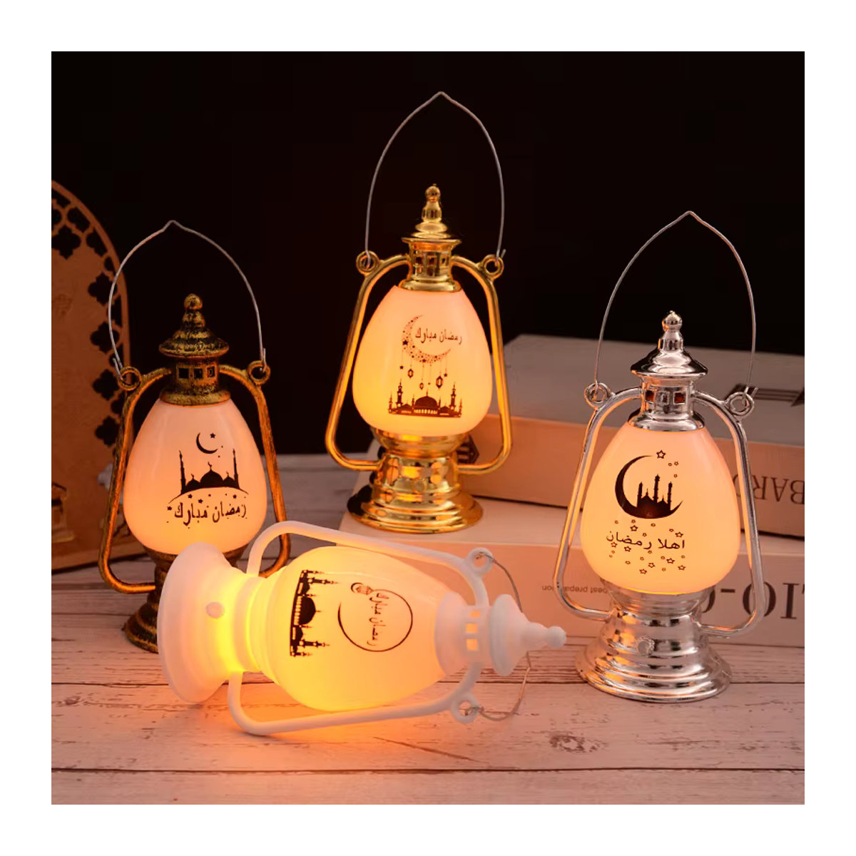 ZQCXLD Retro Öllampe aus Glas in Mehrfarbig für Ramadan und Eid Al Fitr Dekorationsartikel - Bild 2