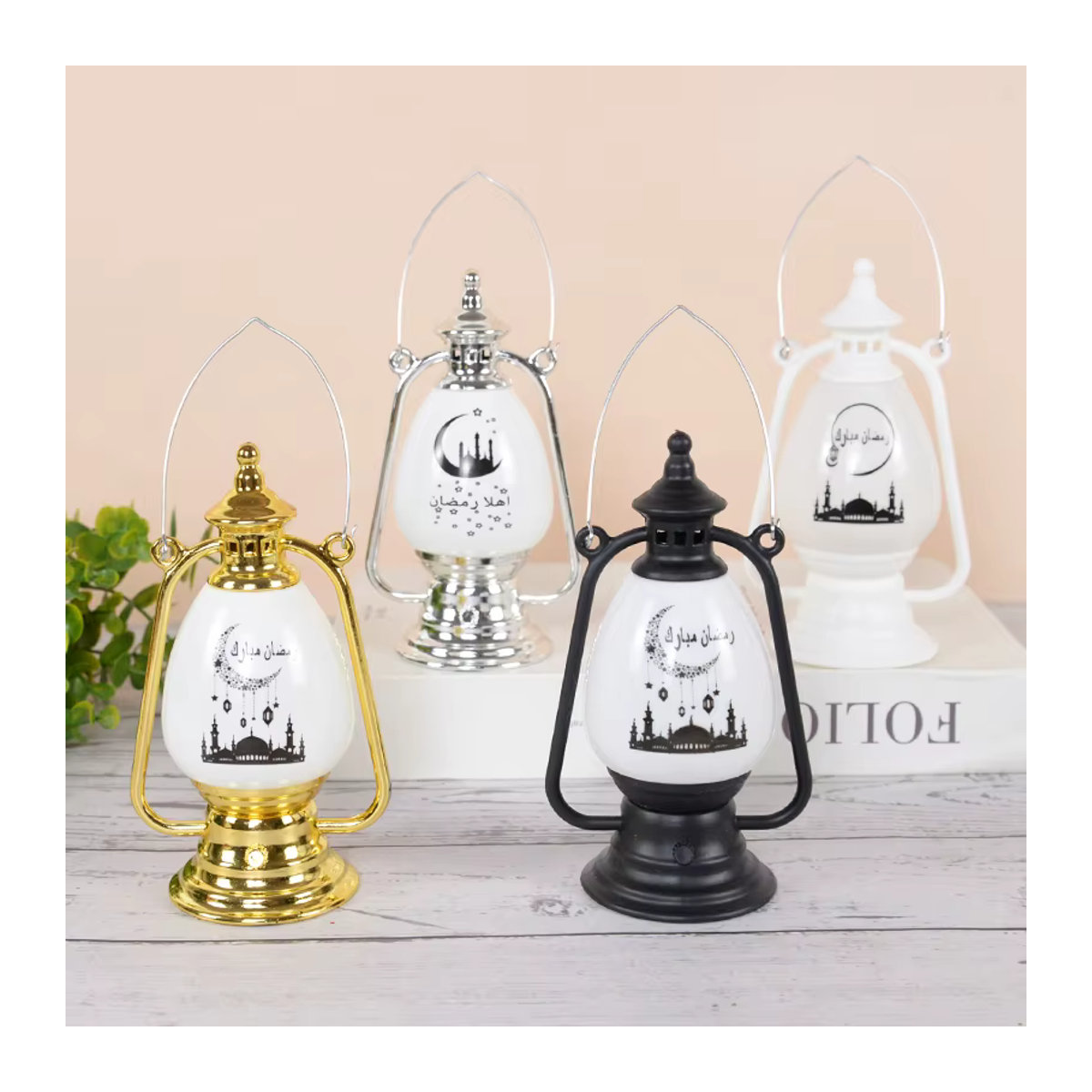 ZQCXLD Retro Öllampe aus Glas in Mehrfarbig für Ramadan und Eid Al Fitr Dekorationsartikel - Bild 6