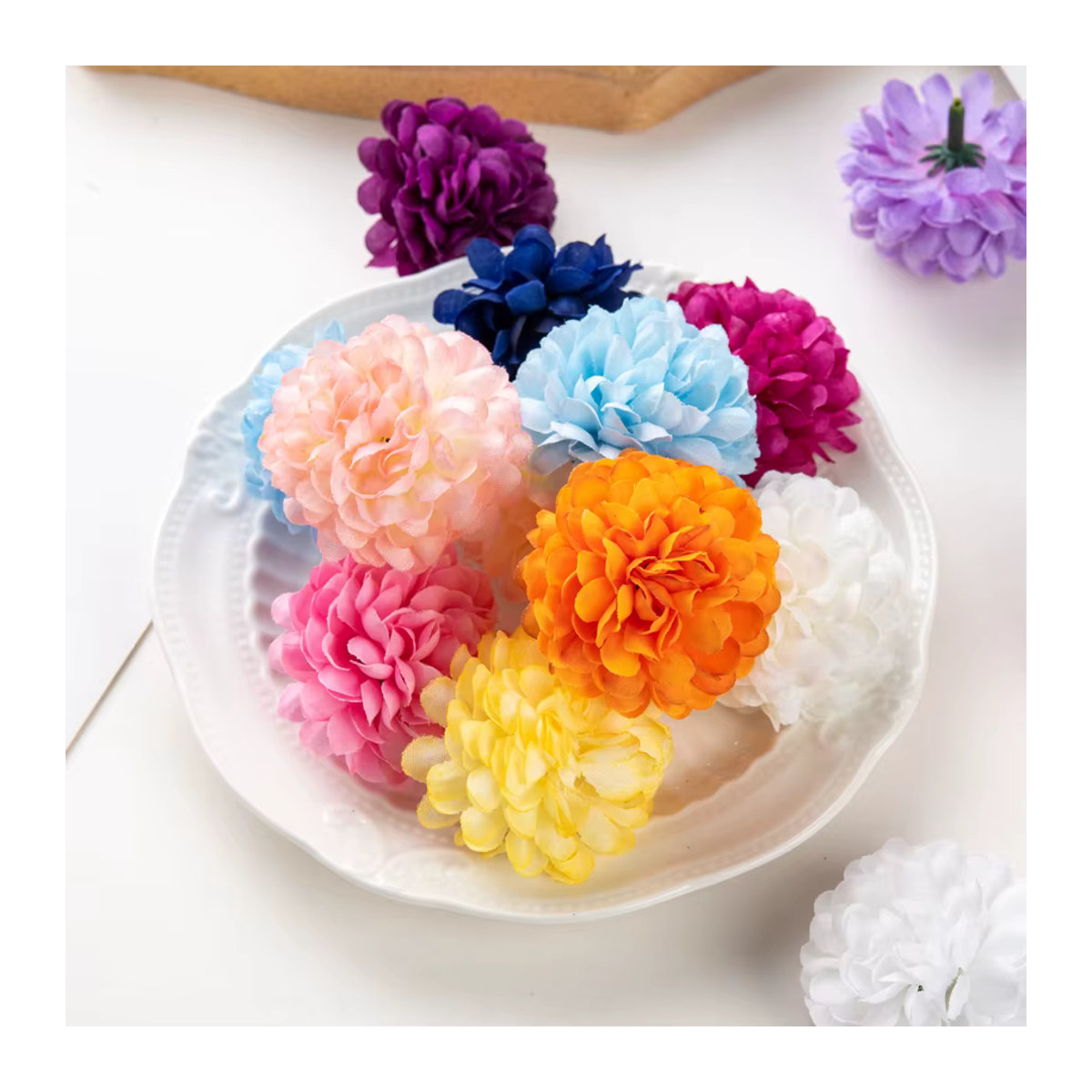 ZQCY Künstliche Hortensie aus Seide in Mehrfarbig als floraler Strauß für Hochzeit und Garten Dekoration - Bild 5