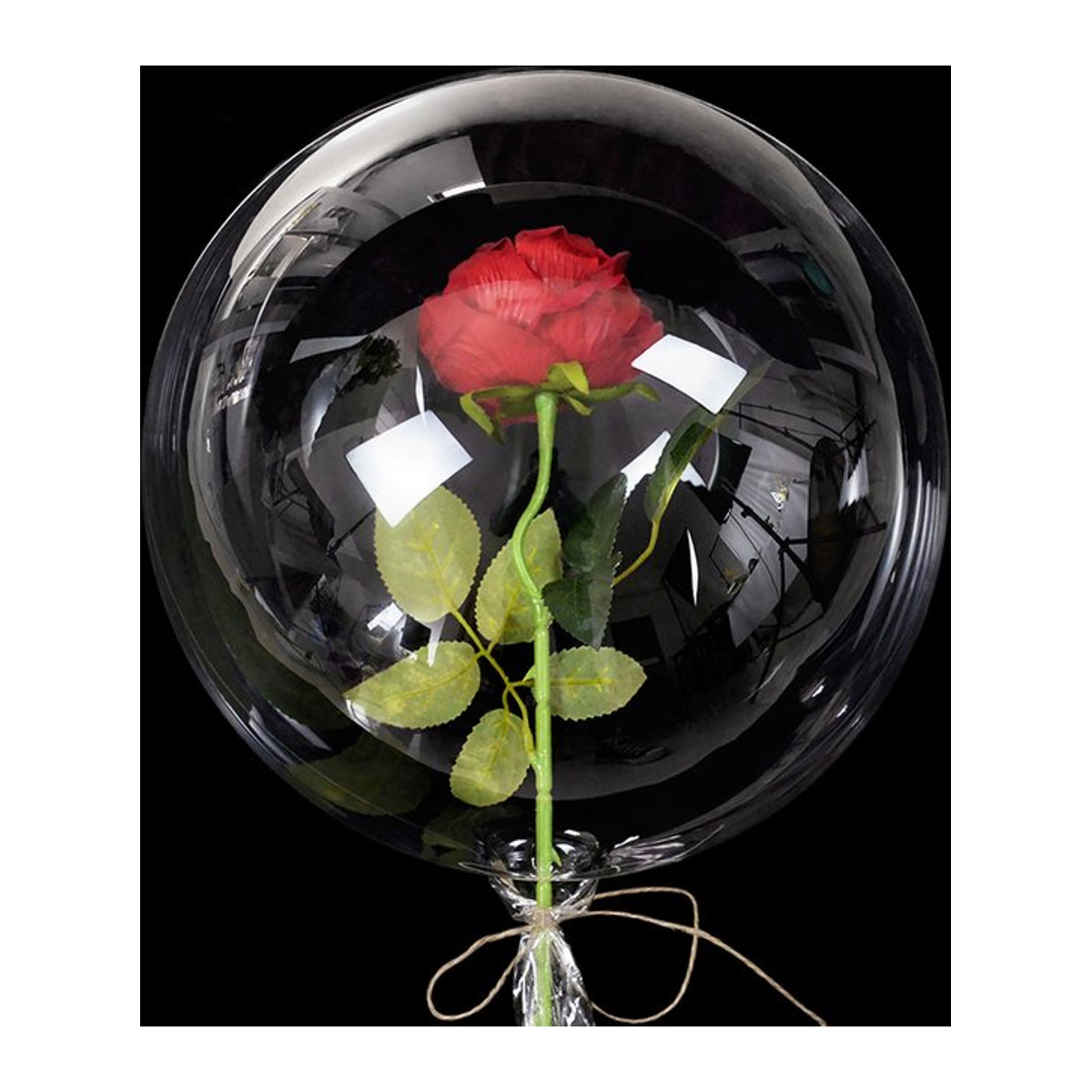 ZQNYCY Bobo Ballons Transparent Rund für Geburtstage, Hochzeiten und Valentinstag, Durchmesser: 76,2 cm - Bild 1
