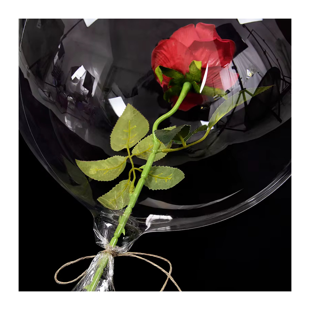 ZQNYCY Bobo Ballons Transparent Rund für Geburtstage, Hochzeiten und Valentinstag, Durchmesser: 76,2 cm - Bild 2
