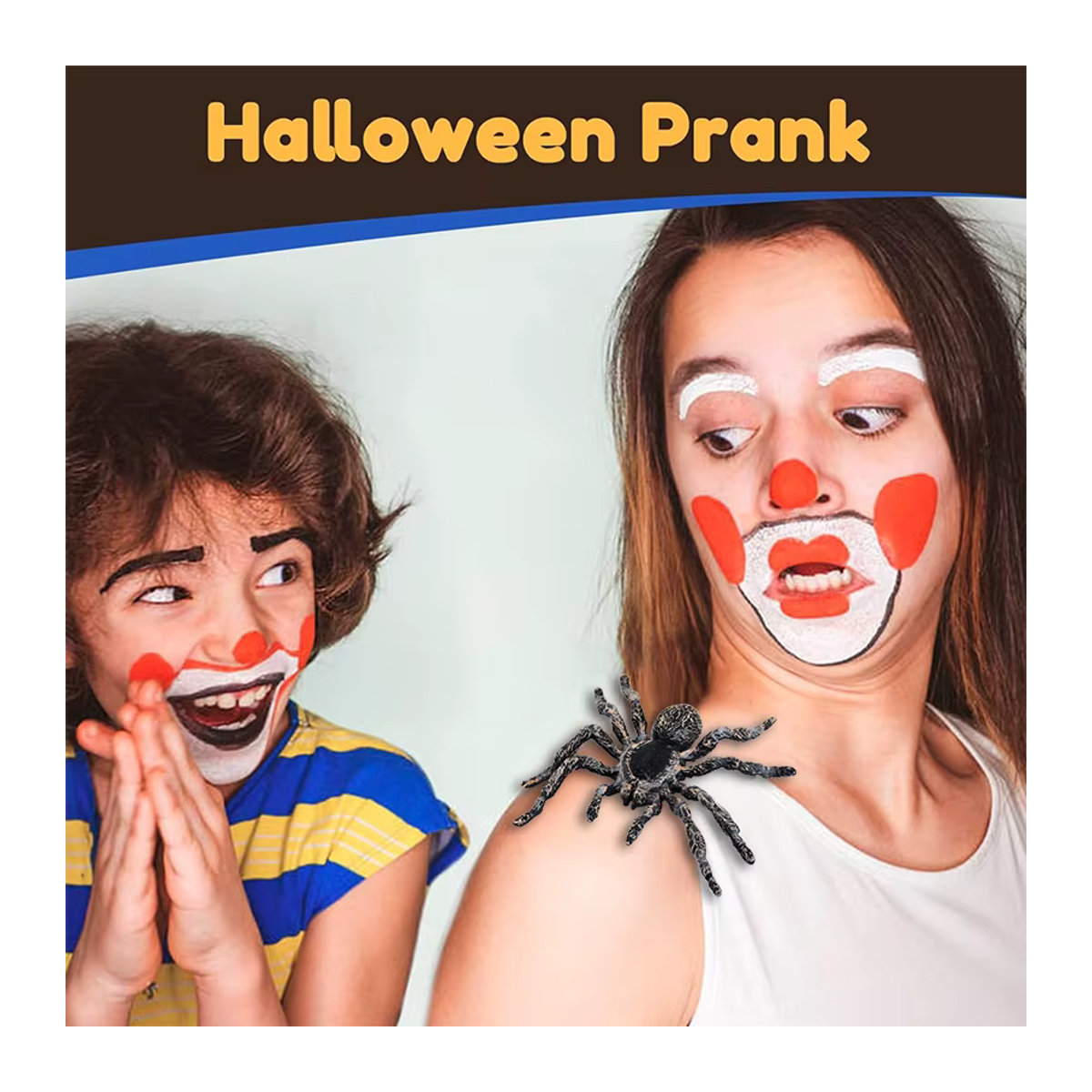 ZQNYCY Gruselspinne aus Kunststoff in Schwarz als Halloween Deko und Streich Witz Spielzeug für Kinder - Bild 2