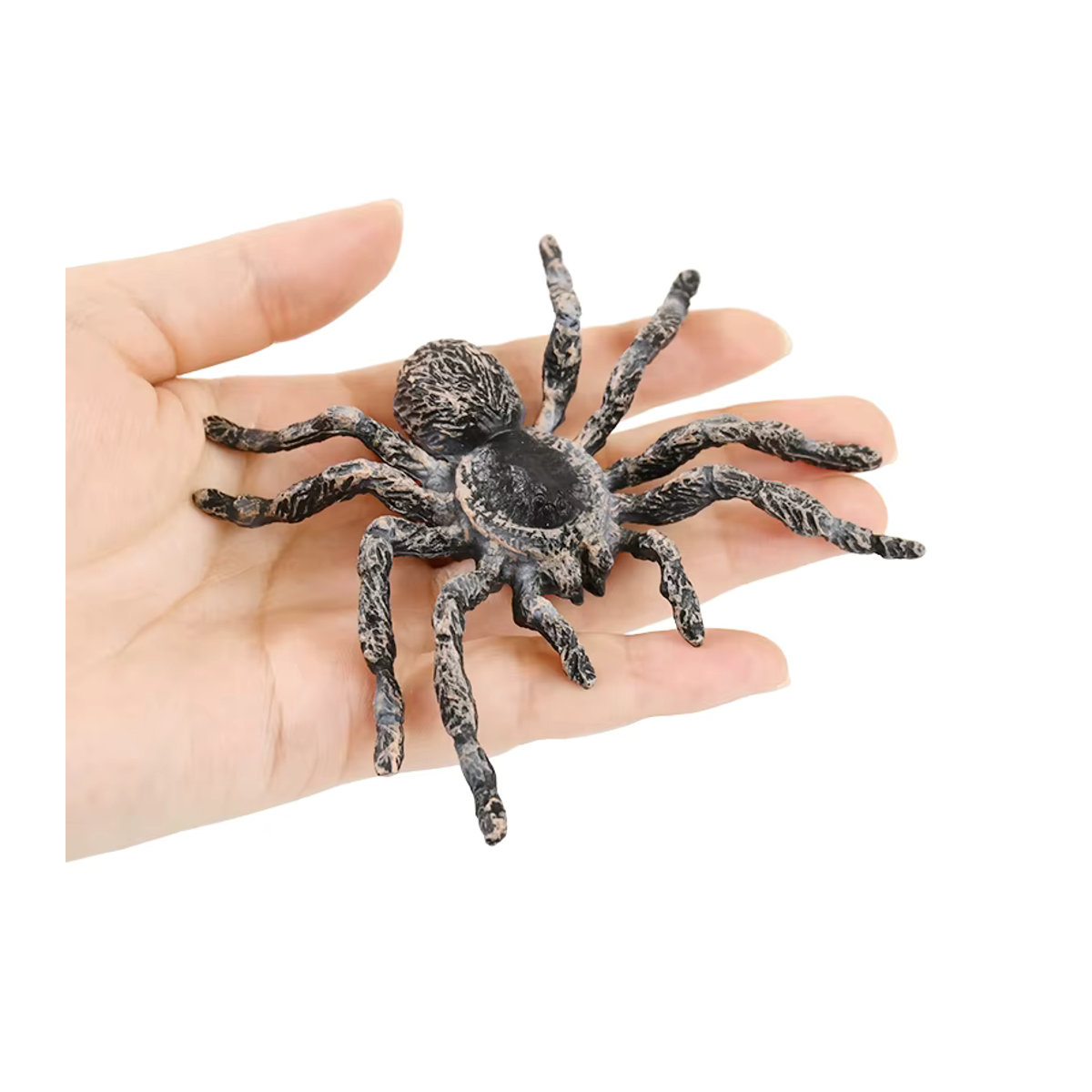 ZQNYCY Gruselspinne aus Kunststoff in Schwarz als Halloween Deko und Streich Witz Spielzeug für Kinder - Bild 3