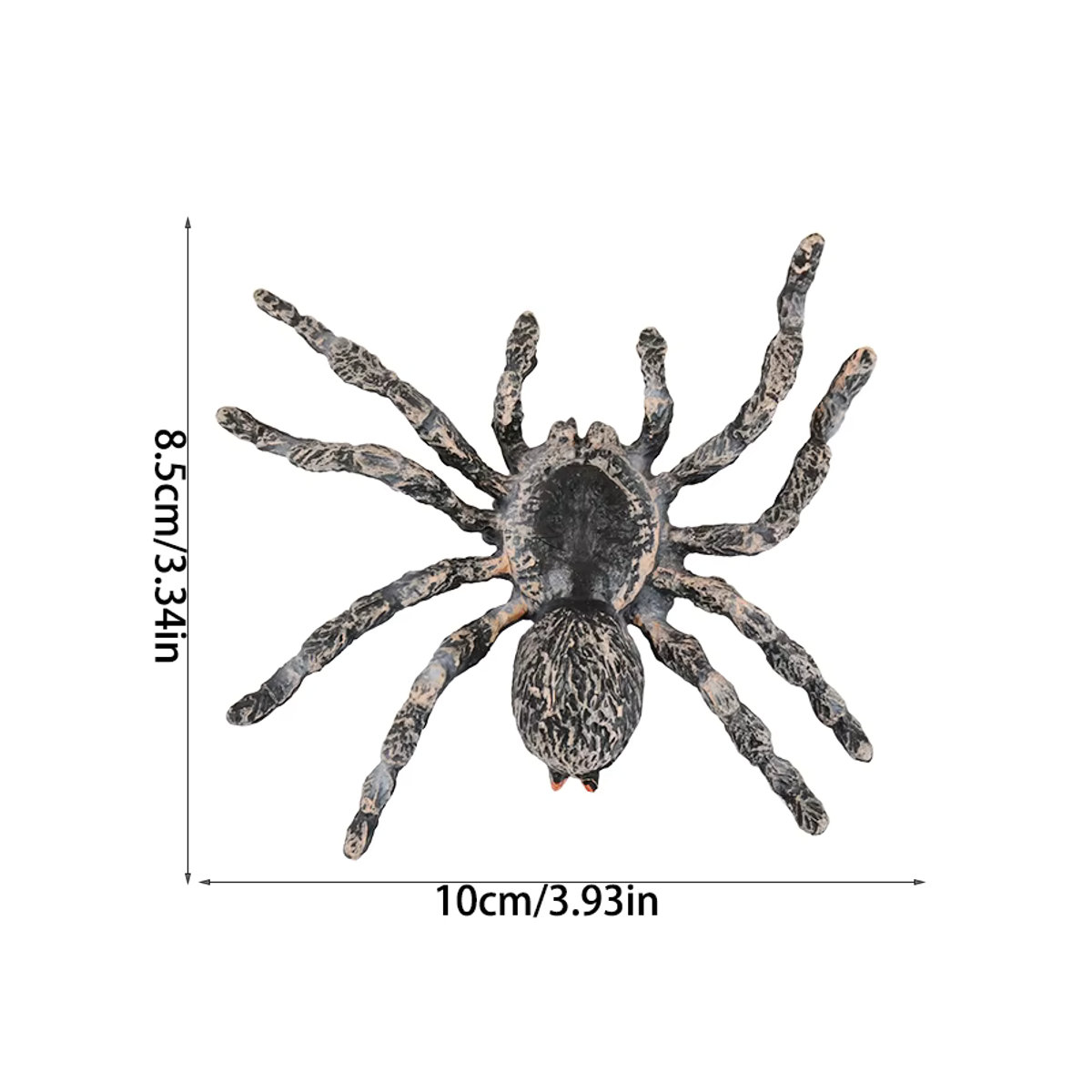 ZQNYCY Gruselspinne aus Kunststoff in Schwarz als Halloween Deko und Streich Witz Spielzeug für Kinder - Bild 4