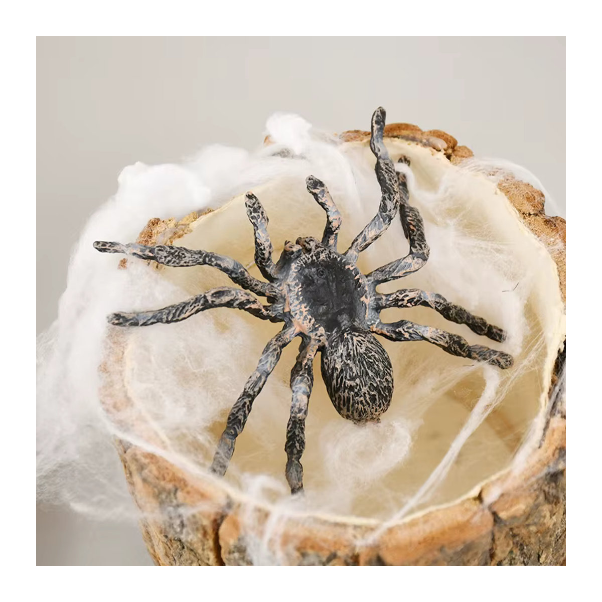 ZQNYCY Gruselspinne aus Kunststoff in Schwarz als Halloween Deko und Streich Witz Spielzeug für Kinder - Bild 5