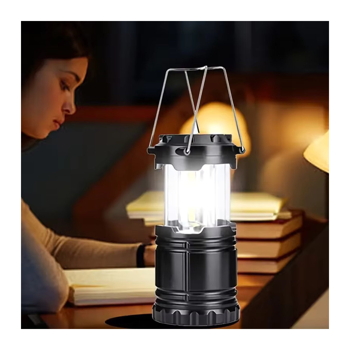 ZTree COB-LED-Campinglaterne faltbar und ultrahell als tragbare Notfall-Taschenlampe für Camping und Zuhause - Bild 4