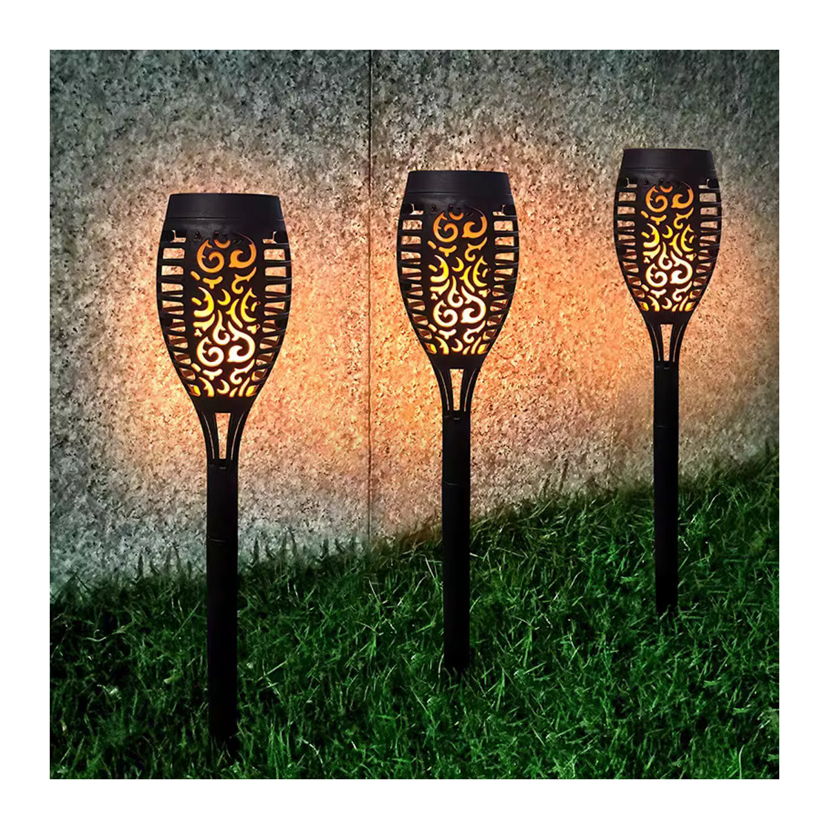 ZTree LED Solar Gartenleuchte Wasserdicht für Garten Hof und Camping zur Landschaftsdekoration - Bild 1