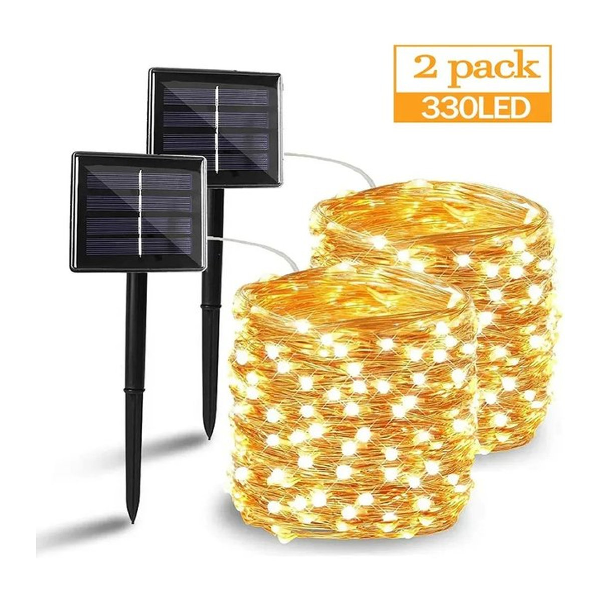 ZTree LED Solar Lichterkette Weiß Wasserdichte Fairy Lights für Garten und Außenbereich - Bild 1