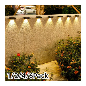 ZTree LED Solar Wegeleuchte Schwarz Minimalistisch für Garten und Terrasse im 3er Pack