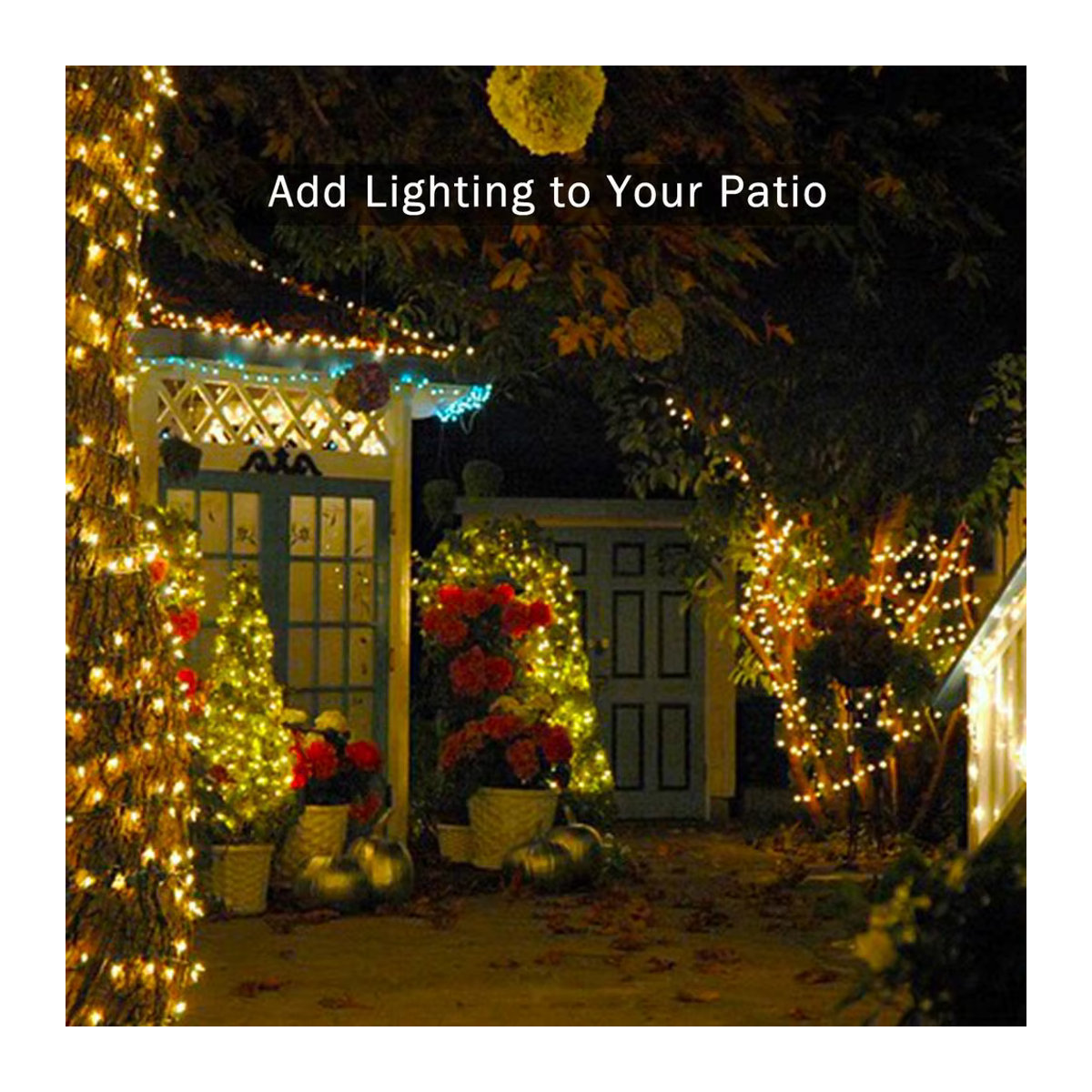 ZTree Solar String Light mit 300 LED in Warmweiß, Wasserdichte Solarleuchte mit 8 Modi für Garten und Außenbereich - Bild 5