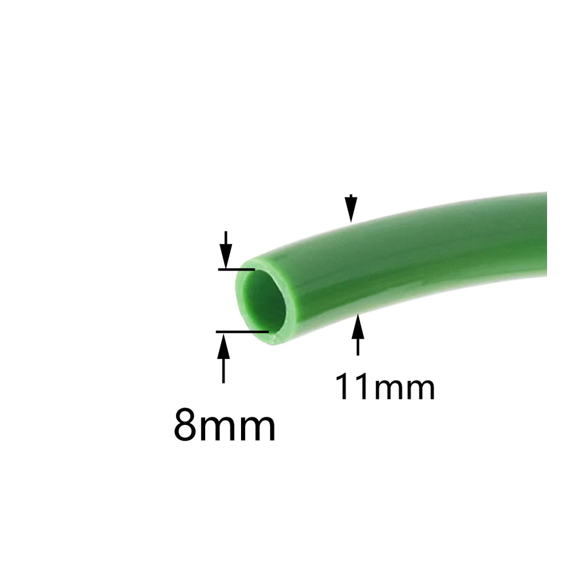 ZWDZJL Flexibler PVC-Gartenbewässerungsschlauch in Grün mit 8/11 mm Durchmesser - Bild 2