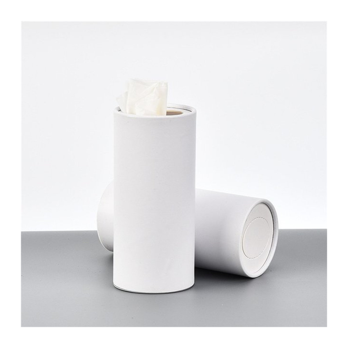 Zylindrische Taschentuchbox für Auto, Küche und Wohnzimmer, 16 cm Durchmesser - Bild 1